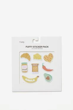 Typo Stickers & Washi Tape Puffy Sticker Pack