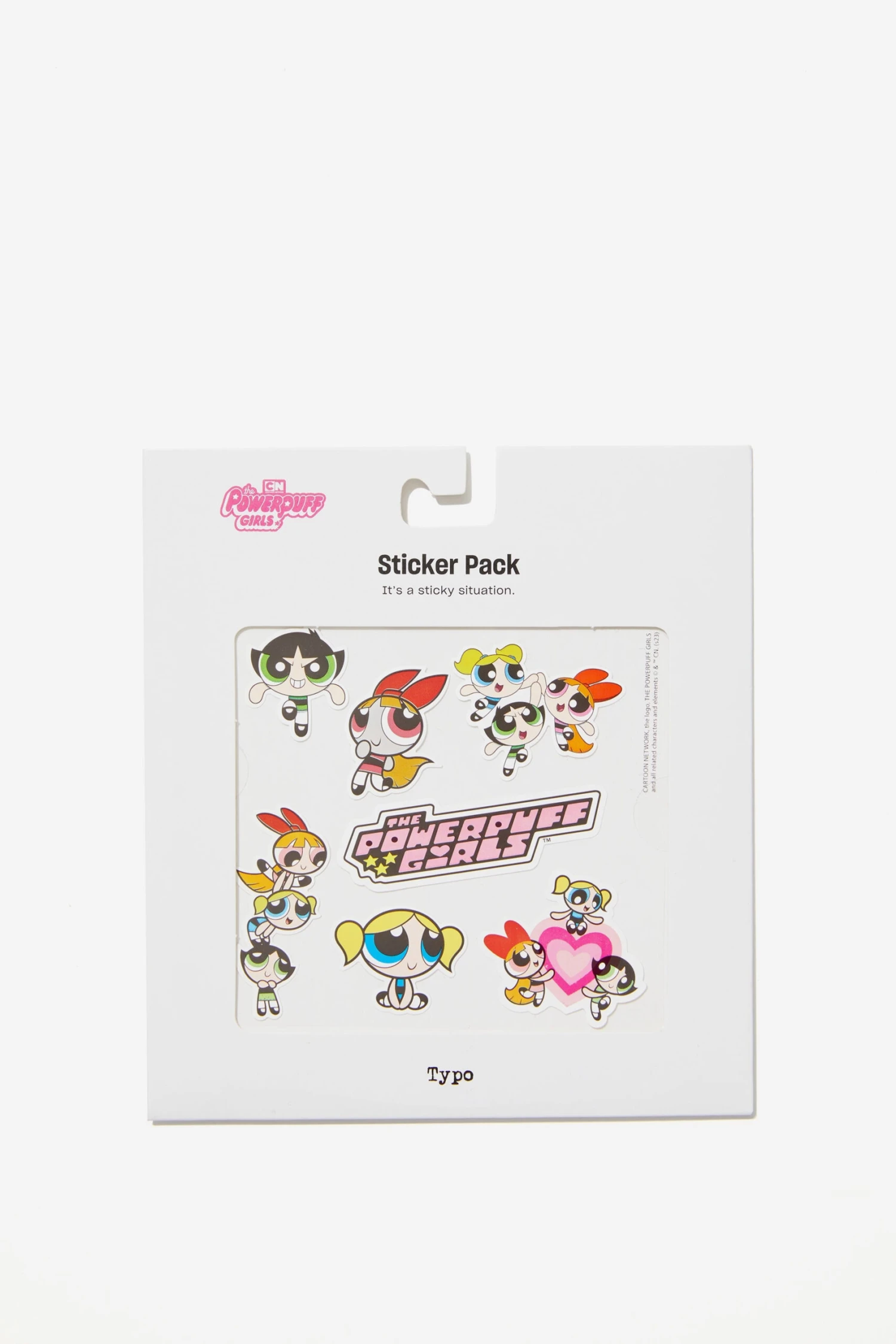 Typo Stickers & Washi Tape Powerpuff Girls Sticker Pack 3 Typo Stickers & Washi Tape Powerpuff Girls Sticker Pack