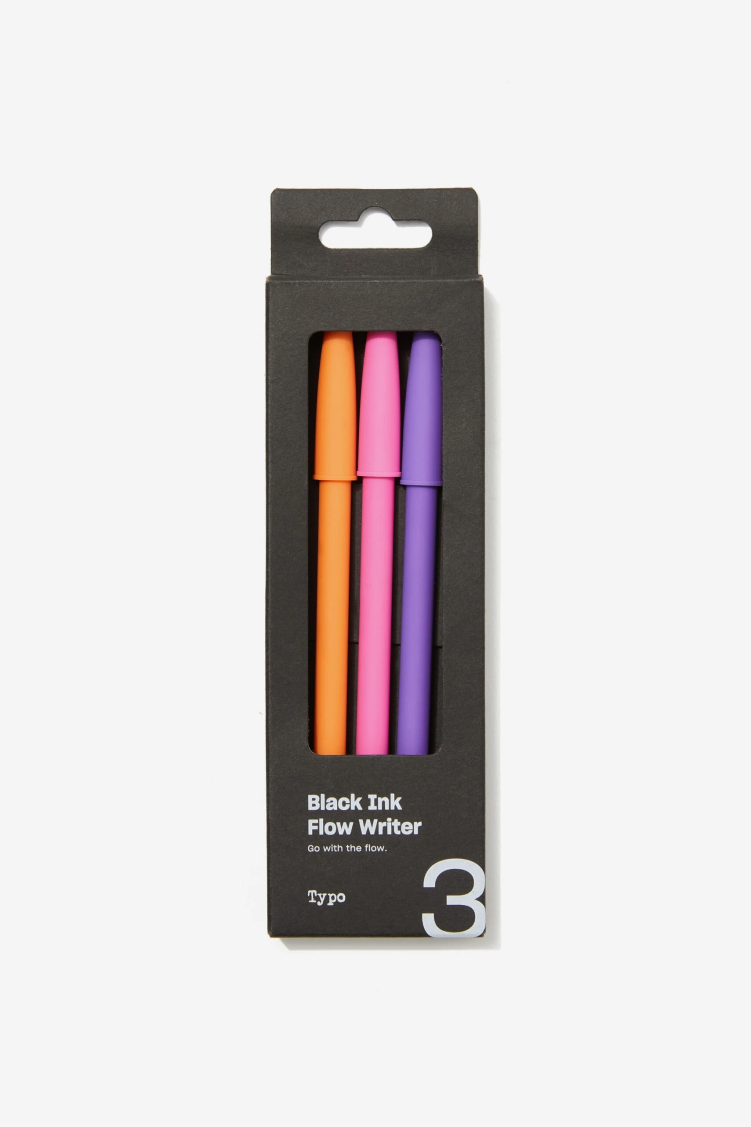 Typo Pens & Markers Black Ink Flow Writer Pen 3Pk 4 Typo Pens & Markers Black Ink Flow Writer Pen 3Pk - Image 2