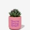 Typo Planters & Vases Tiny Planter With Plant -Typo 1684113 30 2