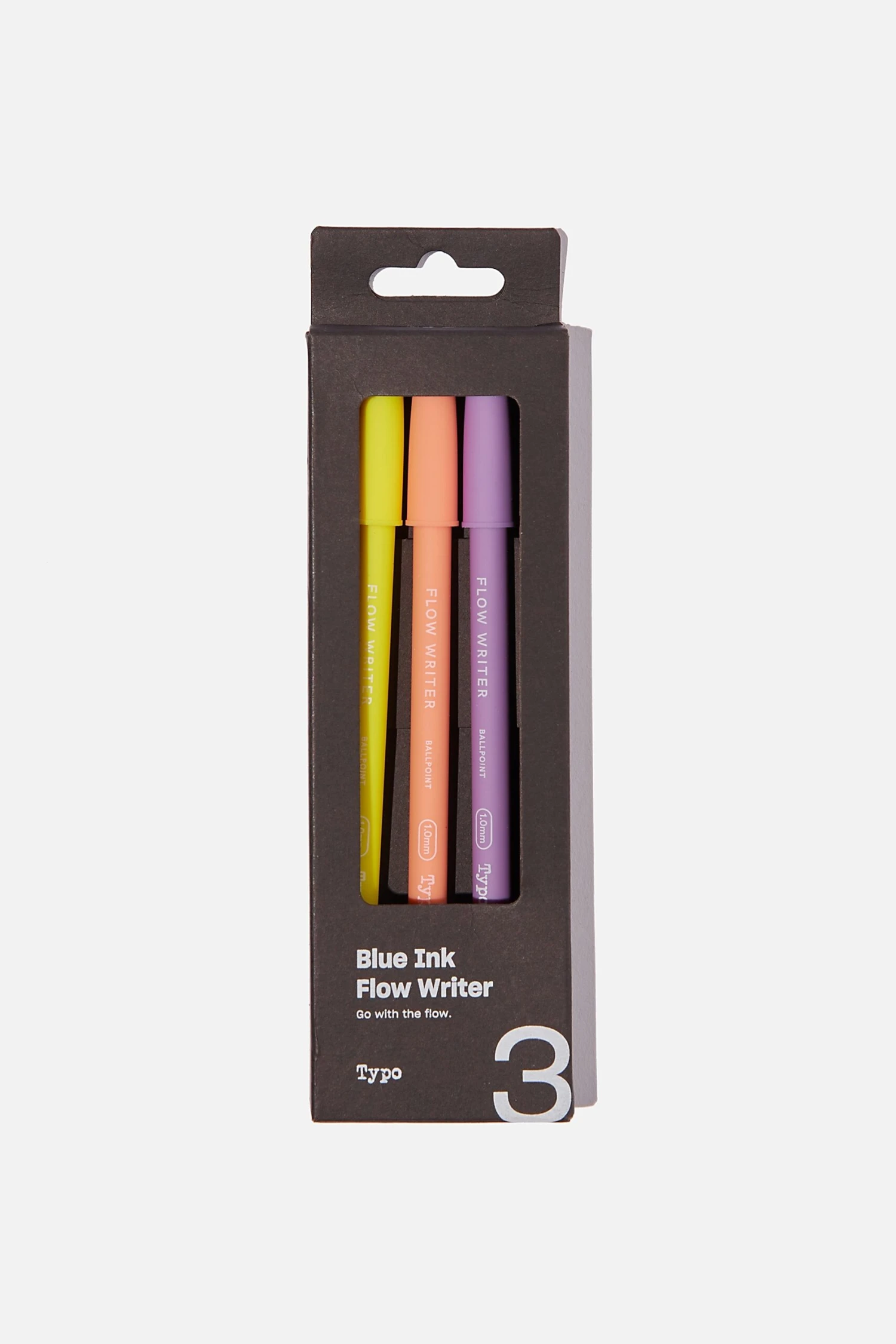 Typo Pens & Markers Blue Ink Flow Writer Pen 3Pk 4 Typo Pens & Markers Blue Ink Flow Writer Pen 3Pk - Image 2