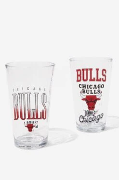 Typo Kitchen + Bar Chicago Bulls Glass Tumbler Set Of 2